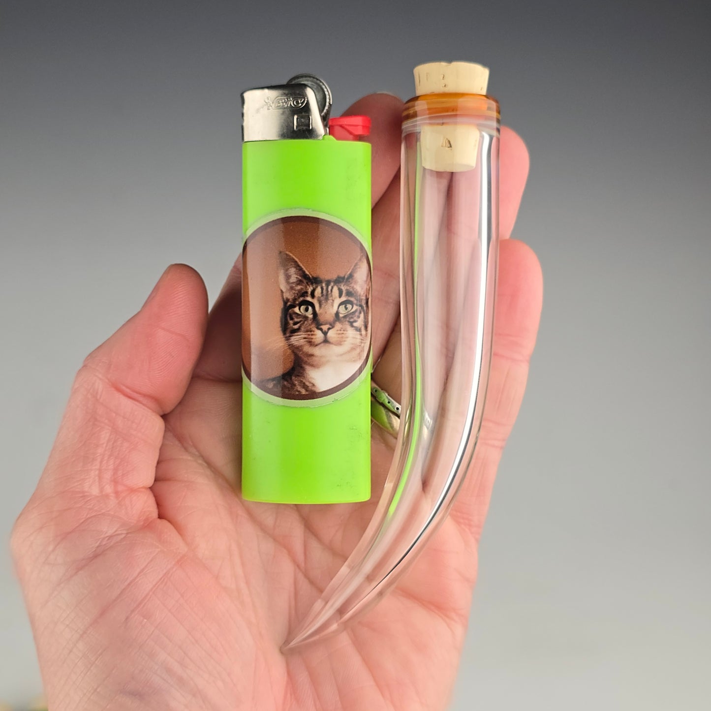 Amber Purple Whisker Keeper 3.75"