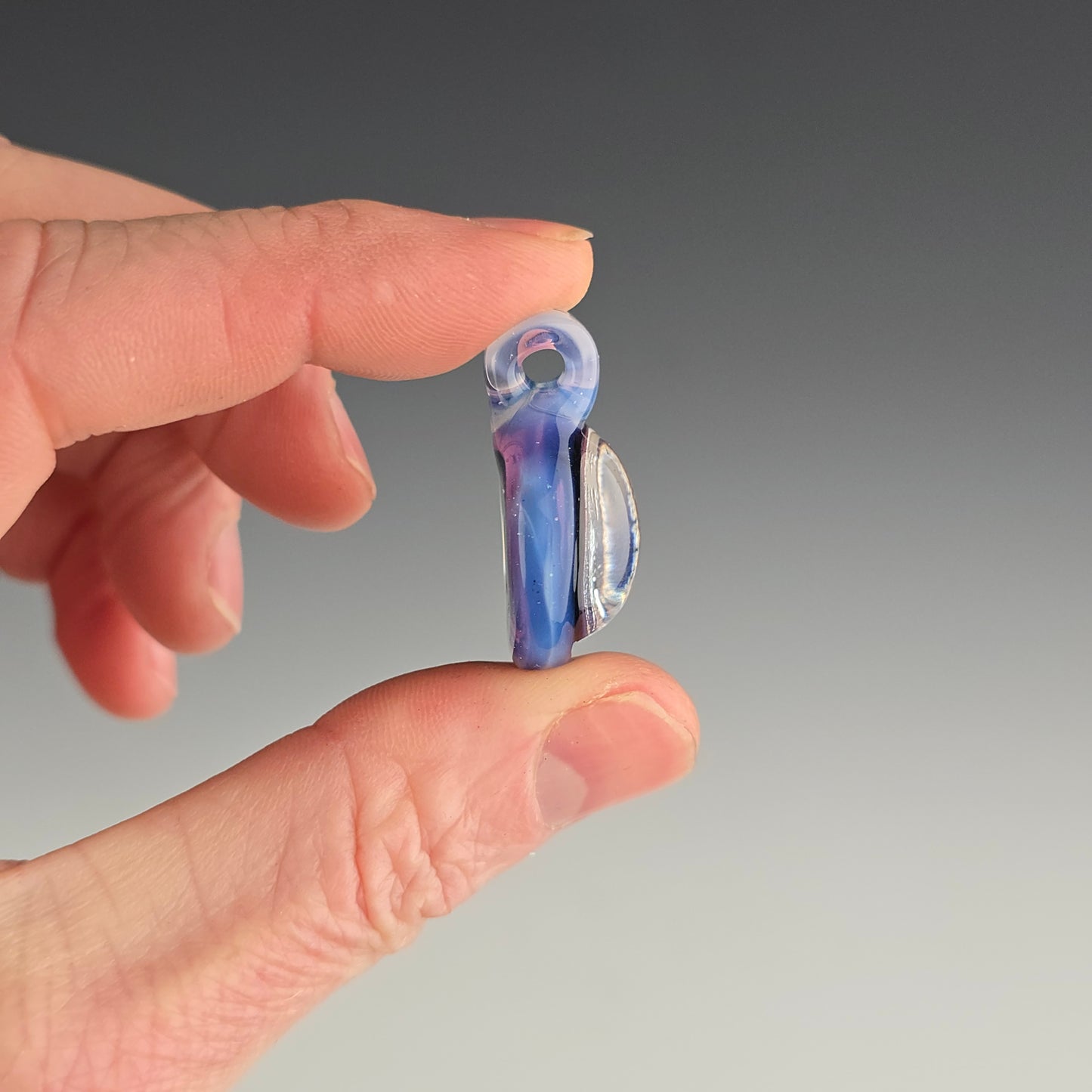 Silver Dichro Moon & Stars Kitty with Pink Slyme Frame