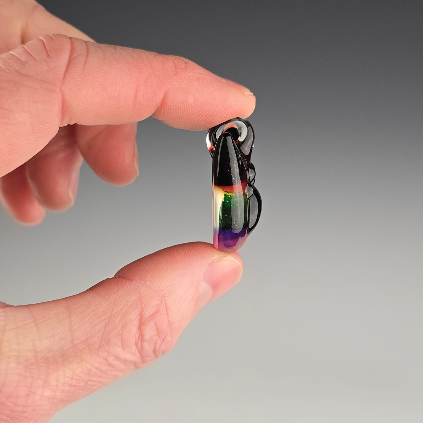 Rainbow Paw Print Kitty Face v2