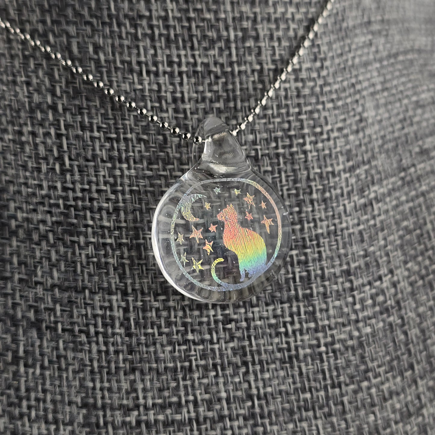 Rainbow Dichro Moon & Stars Kitty: UV Lucy