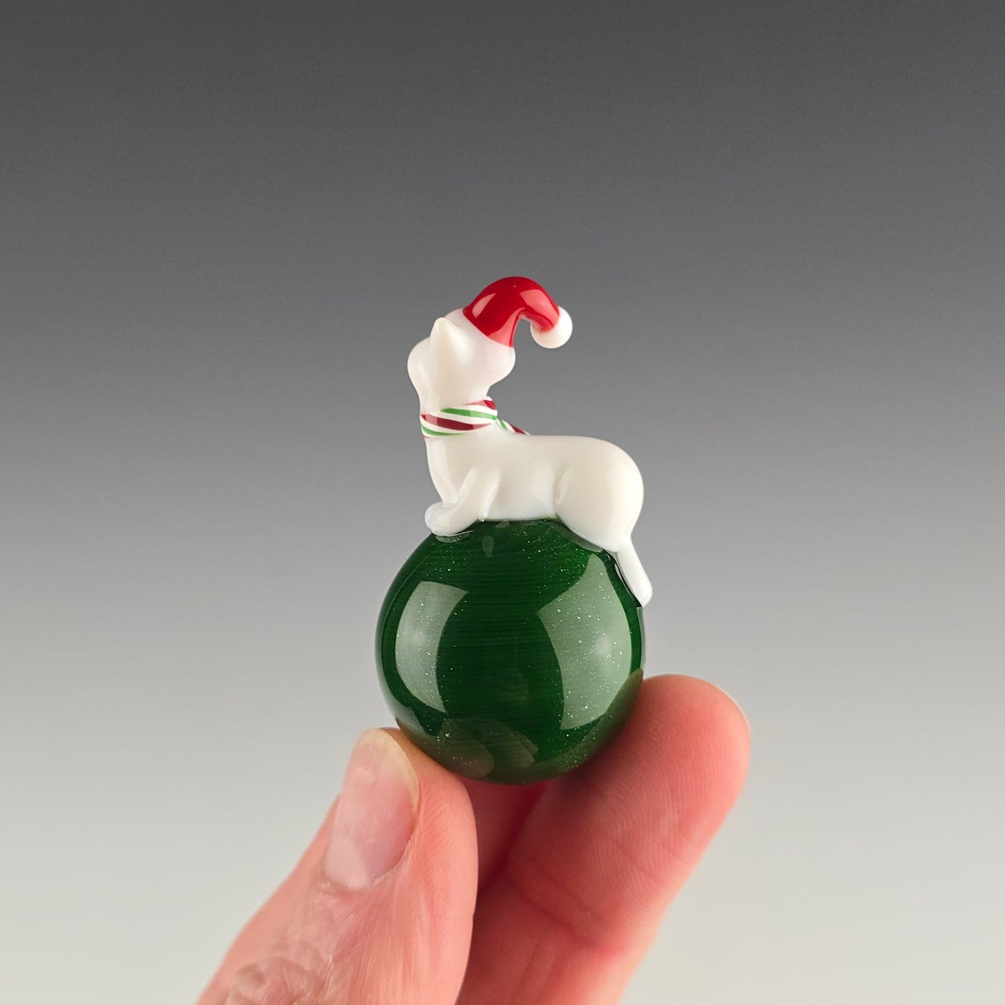 Santa Hat Lotus Loaf on Shamrock Dust 24.4mm