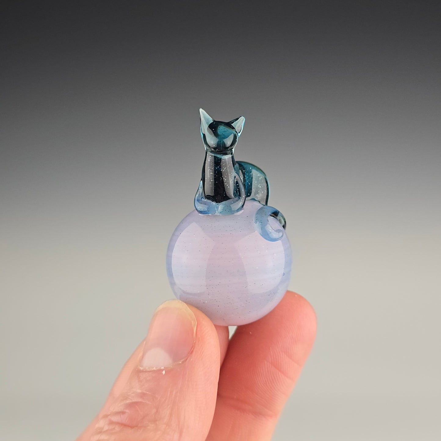 Blue Stardust Loaf on Cotton Candy Stardust 25mm