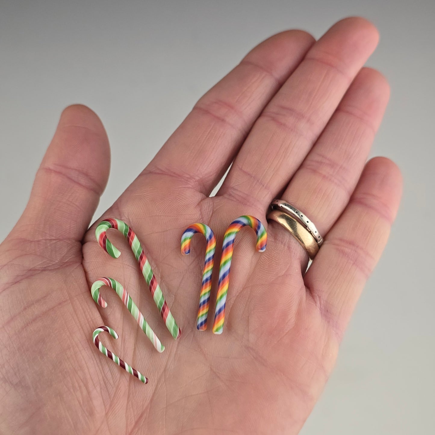 Miniature Glass Candy Canes