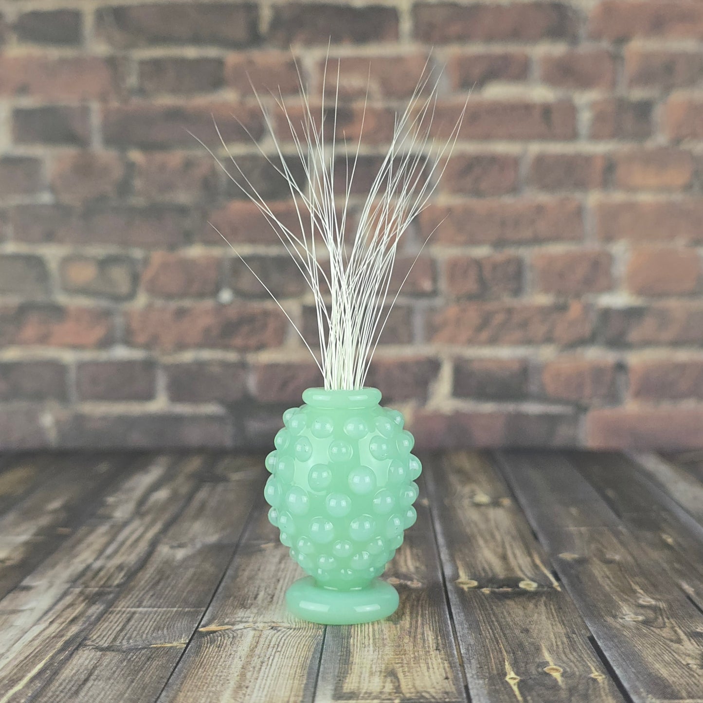 Jade Hobnail Footed Vase (UV)