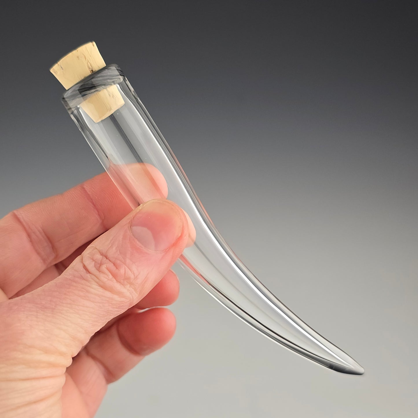 Dark Gray Tabby Whisker Keeper:  4"