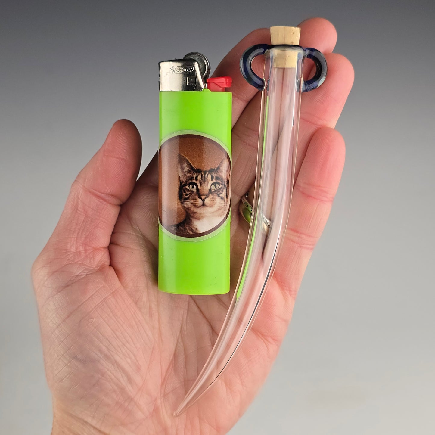 Hanging Whisker Keeper: Purple Sable 4.75"