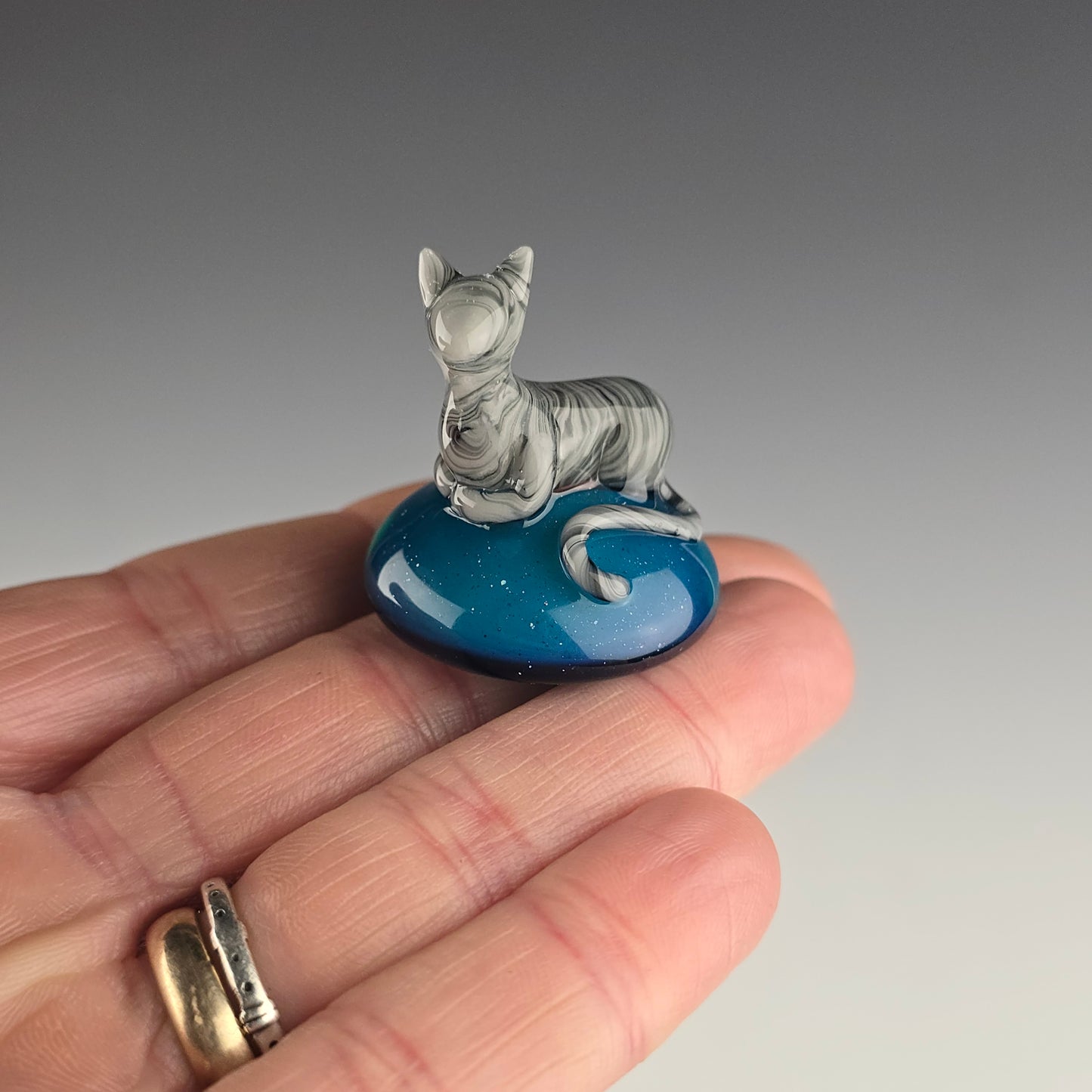 Gray Tabby Statuette