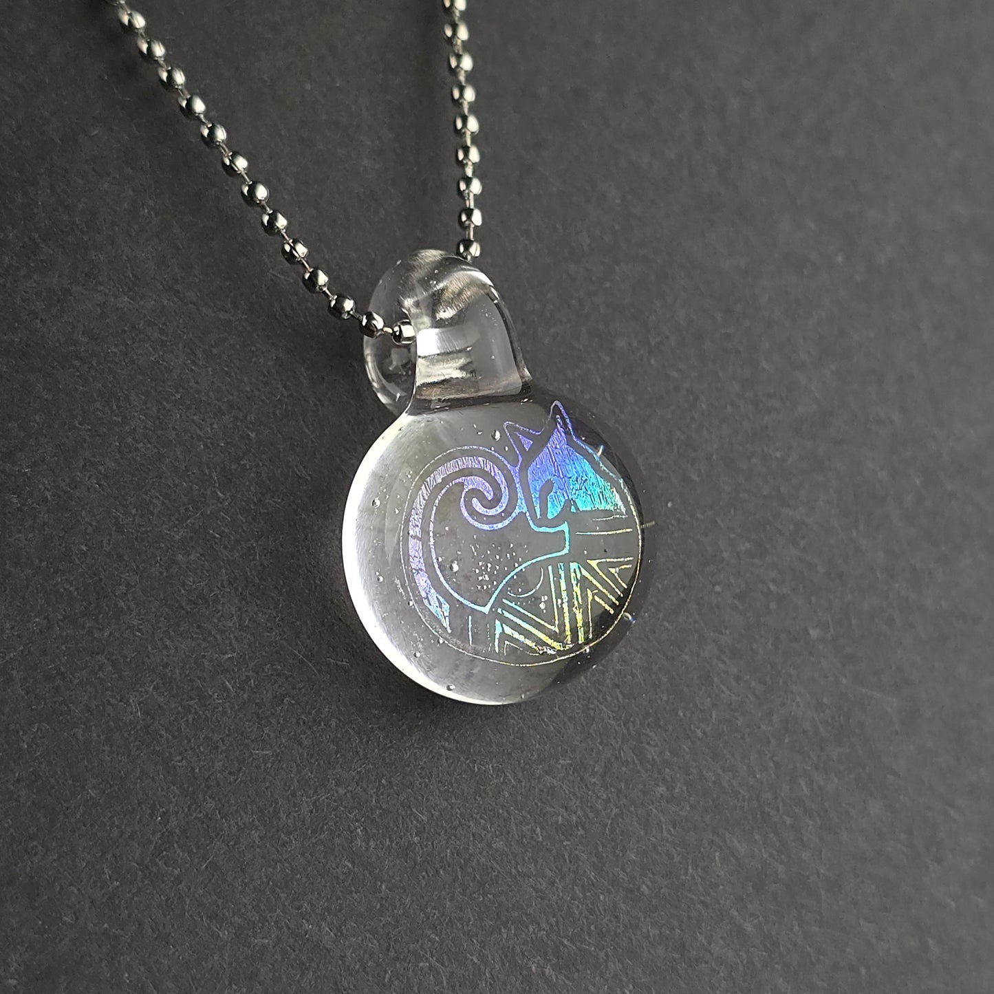 Mini Rainbow Dichro Aztec Kitty: UV Lucy