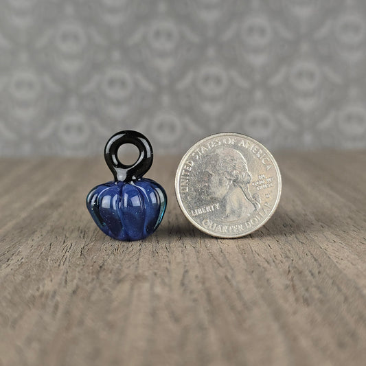 Pumpkin Pendant: Purple & Black Sparkle