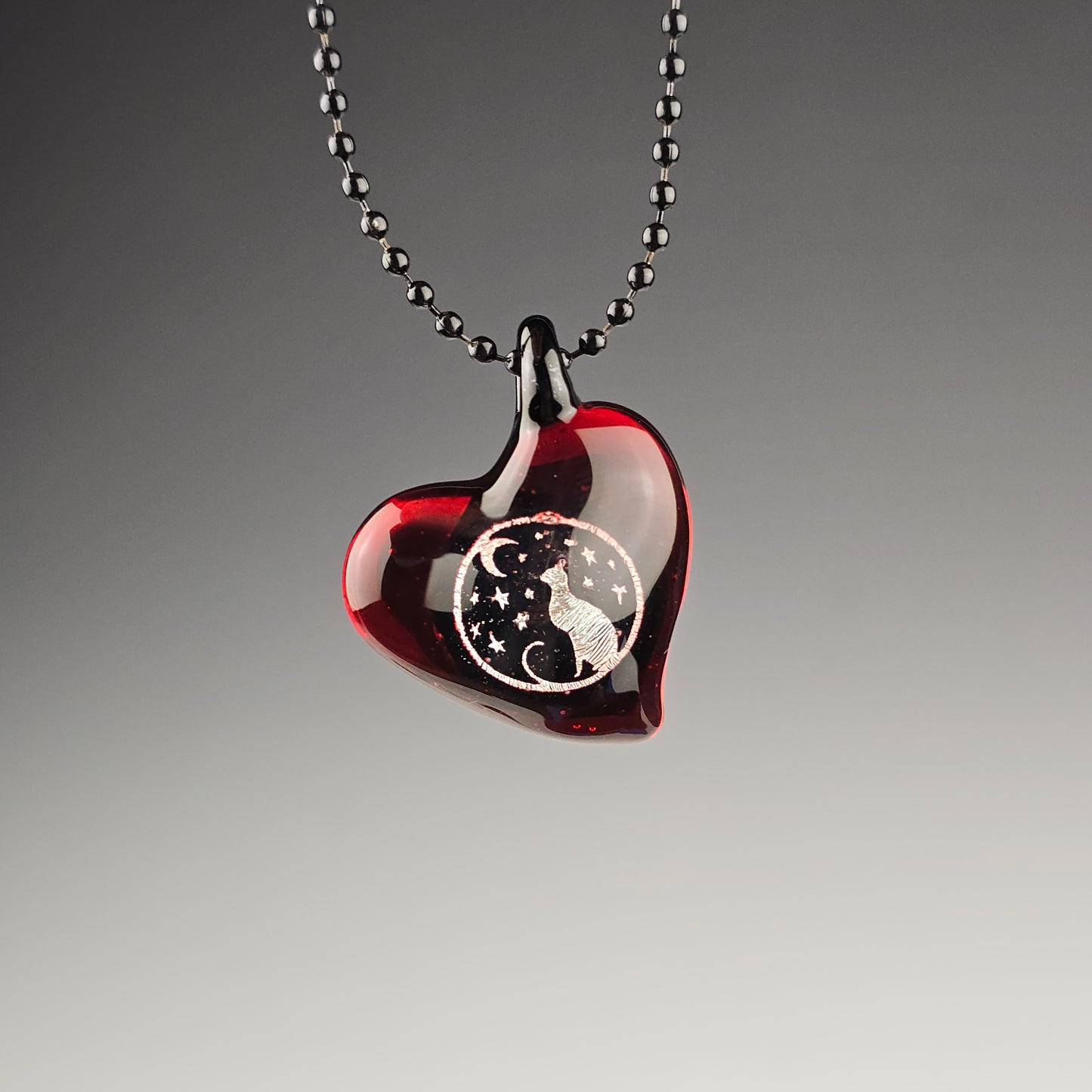 Dichro Image Galaxy & Ruby Heart