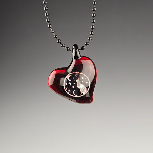 Dichro Image Galaxy & Ruby Heart