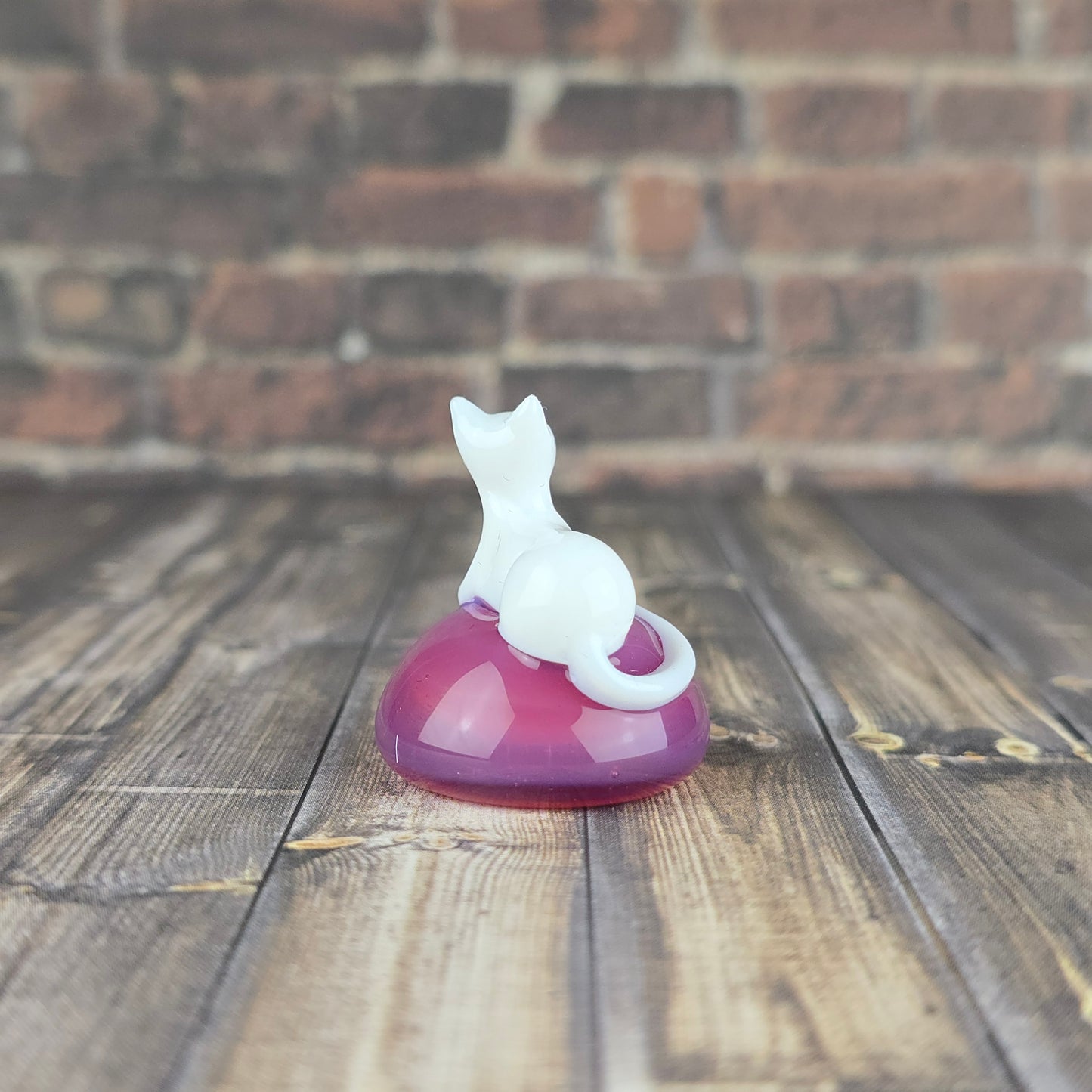 White Kitty Statuette