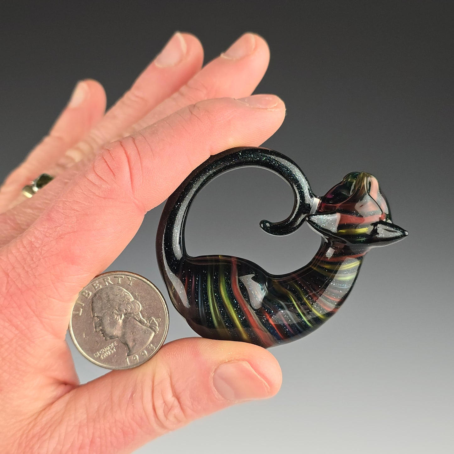 Metallic Retro Swirl: large