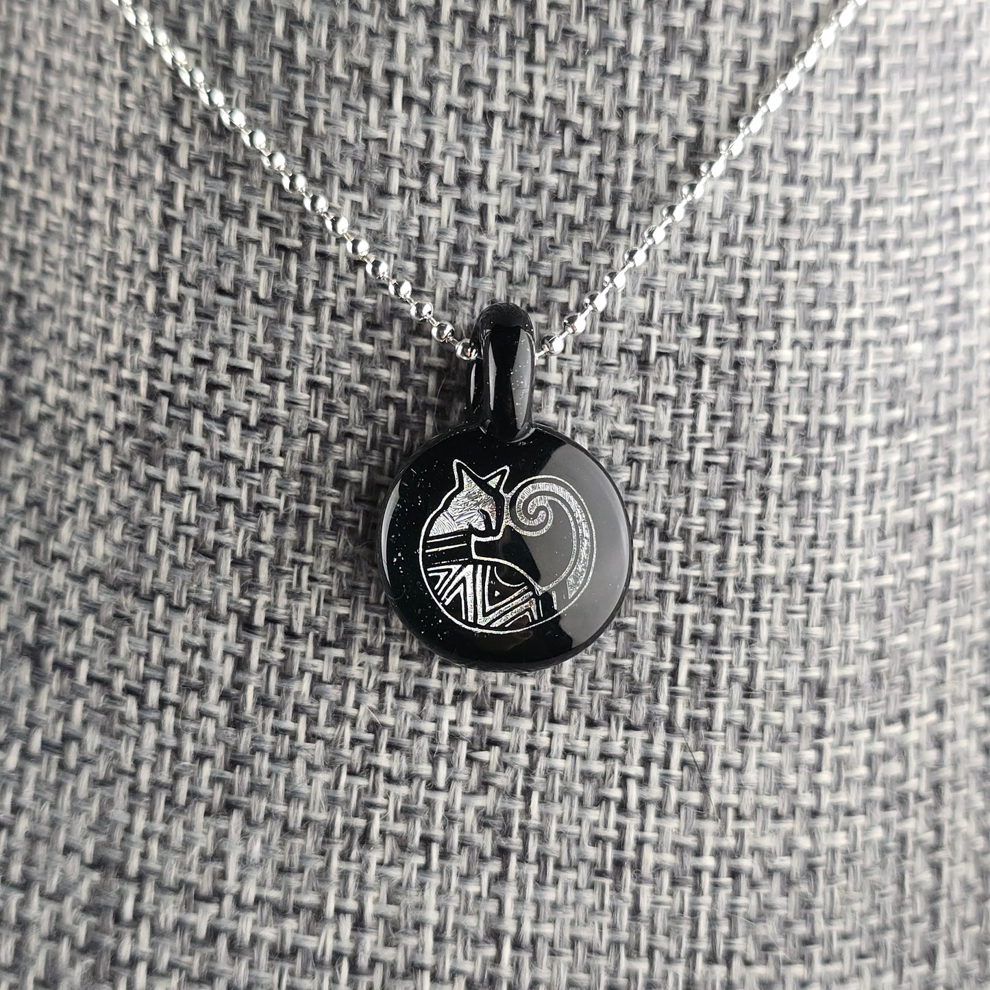 Mini Silver Dichro Aztec: Galaxy Black