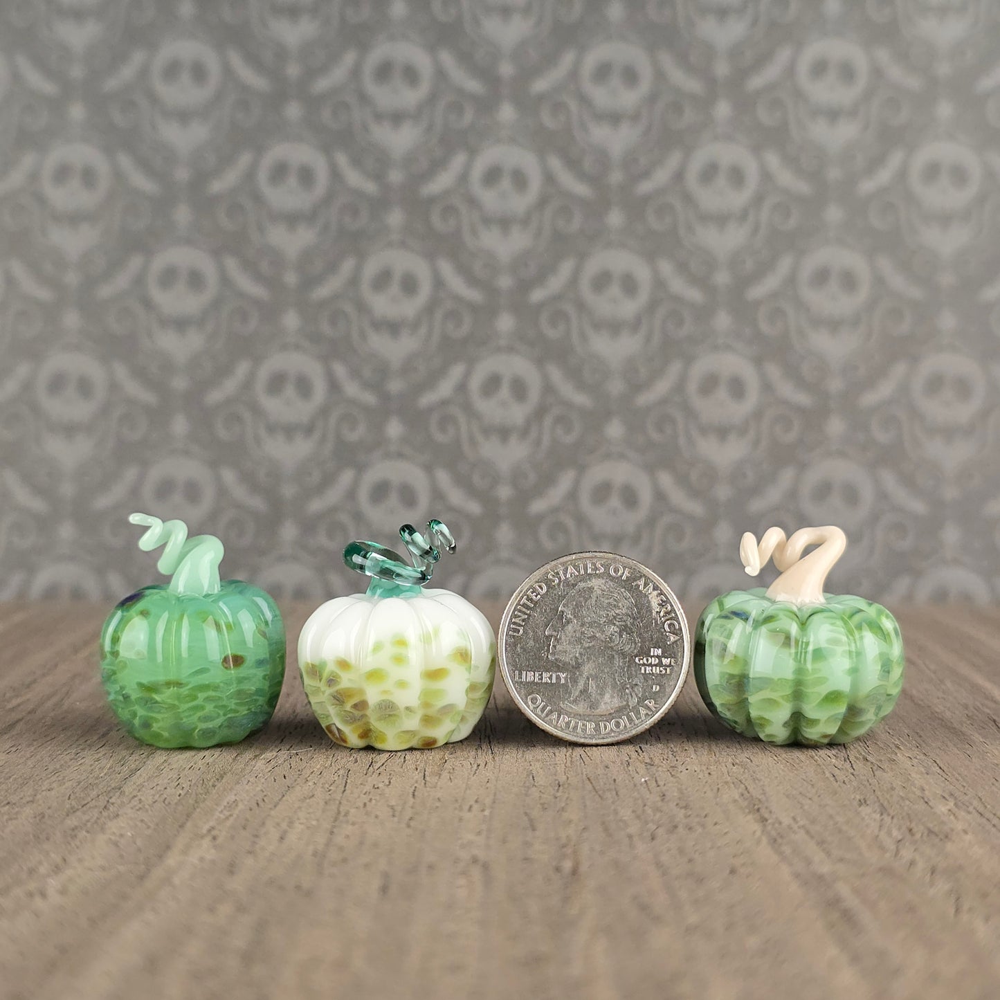 Pumpkin Trinkets: Spotted Sage & White