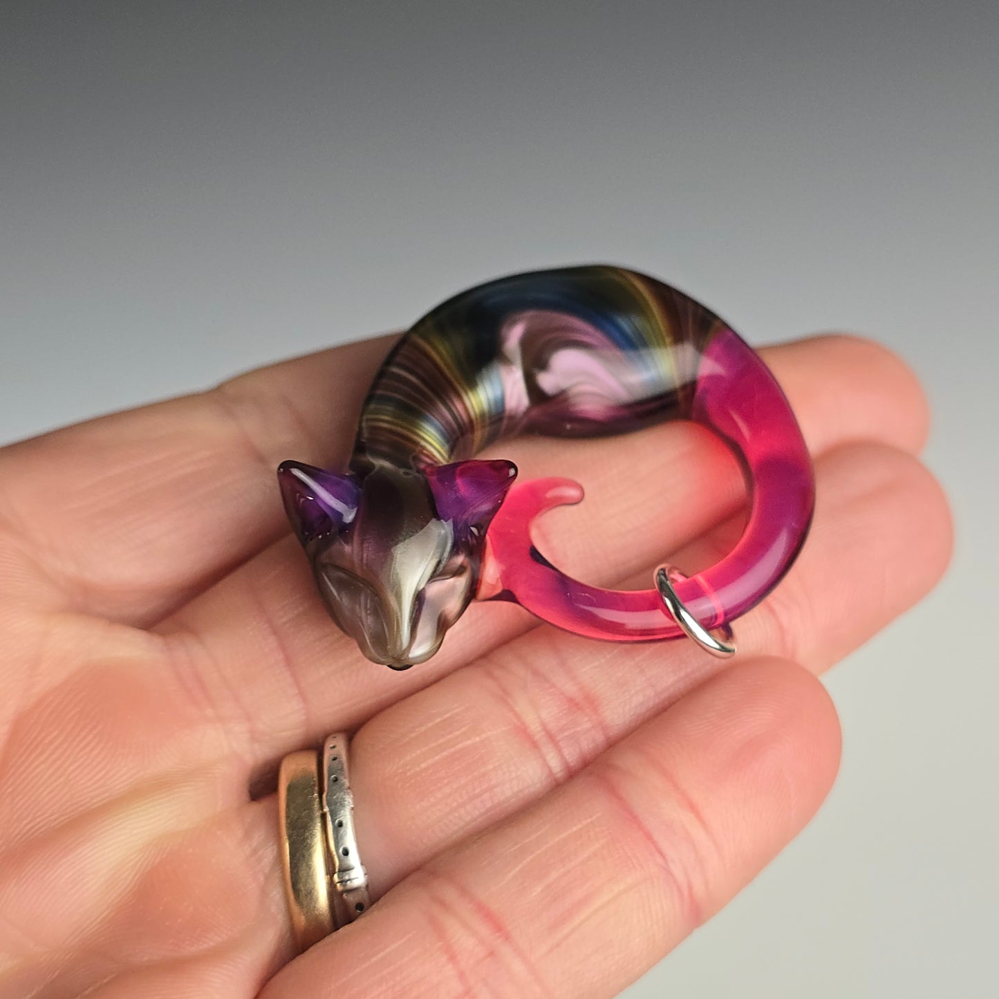 Metallic Pink Rainbow: small