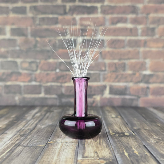 Tall Gold Amethyst Vase