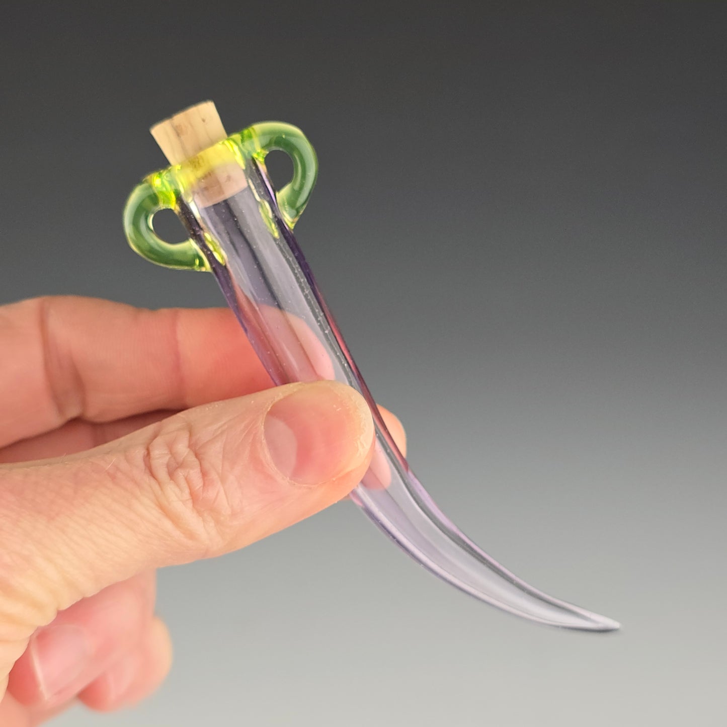 UV Purple Flamingo Whisker Keeper 3.25"