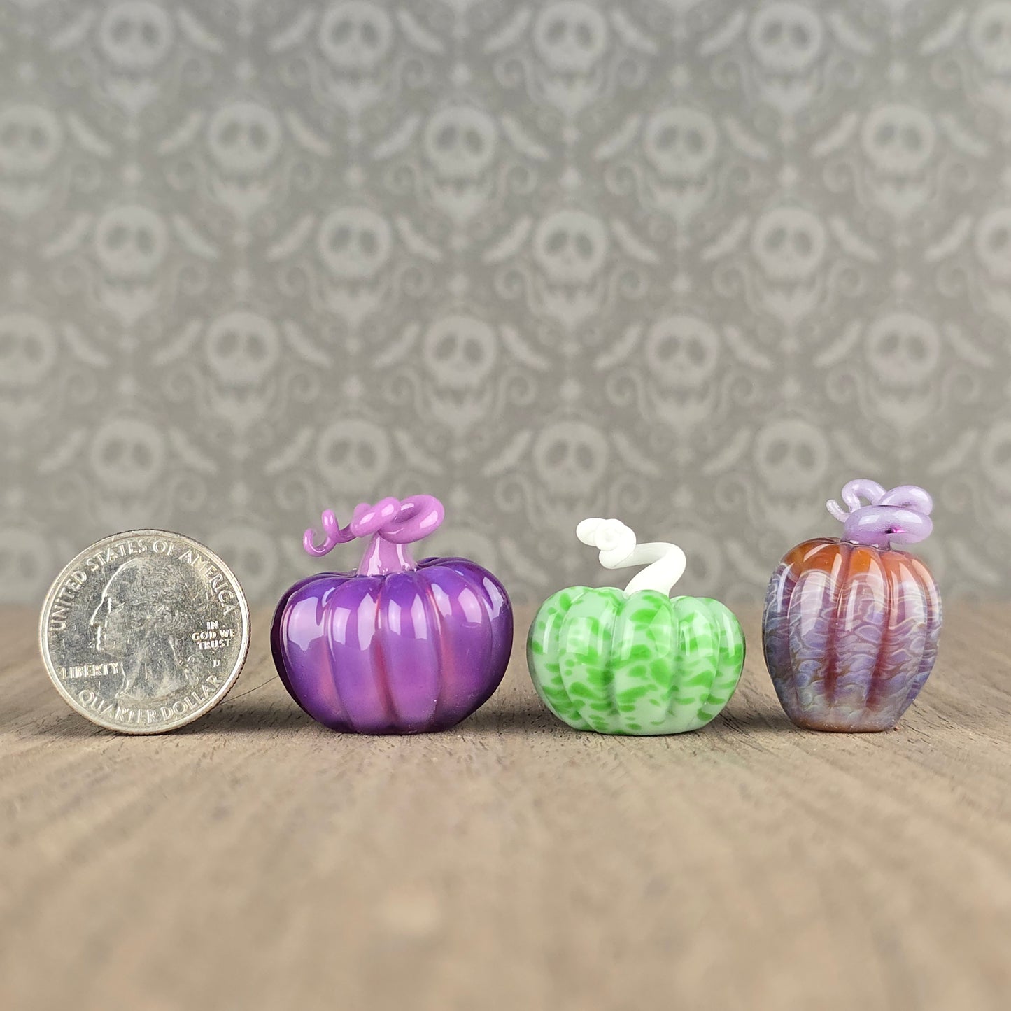 Short Pumpkin: Purples & Green
