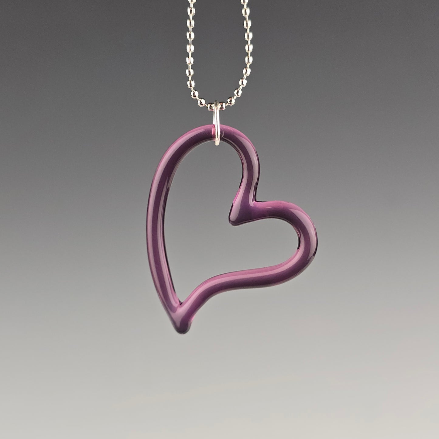 Gold Amethyst Heart