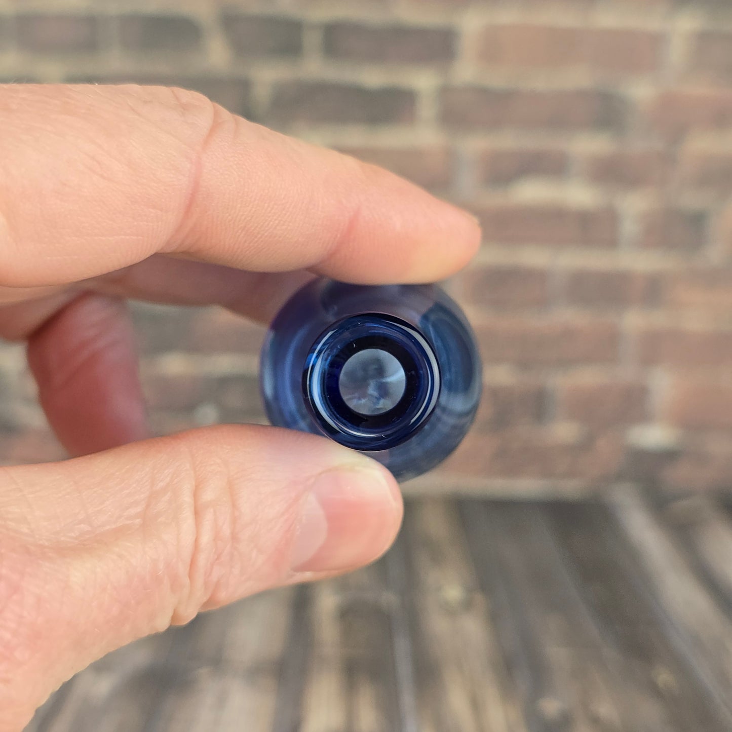 Tall Cobalt Whisker Vase