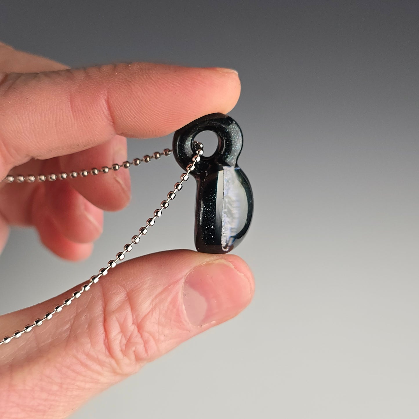 Mini Blue Dichro Aztec: Heavy Blue Leprechaun