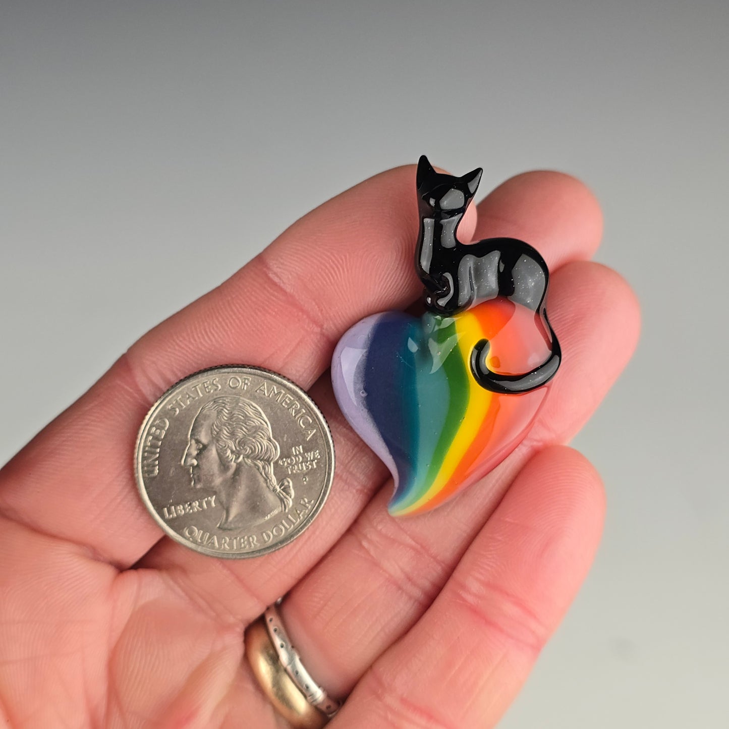 UV Rainbow Heart with Galaxy Loaf