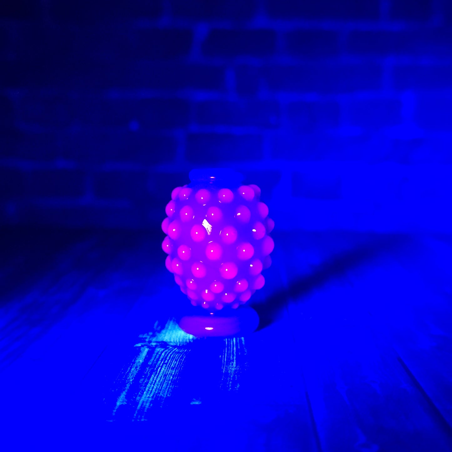Jade Hobnail Footed Vase (UV)