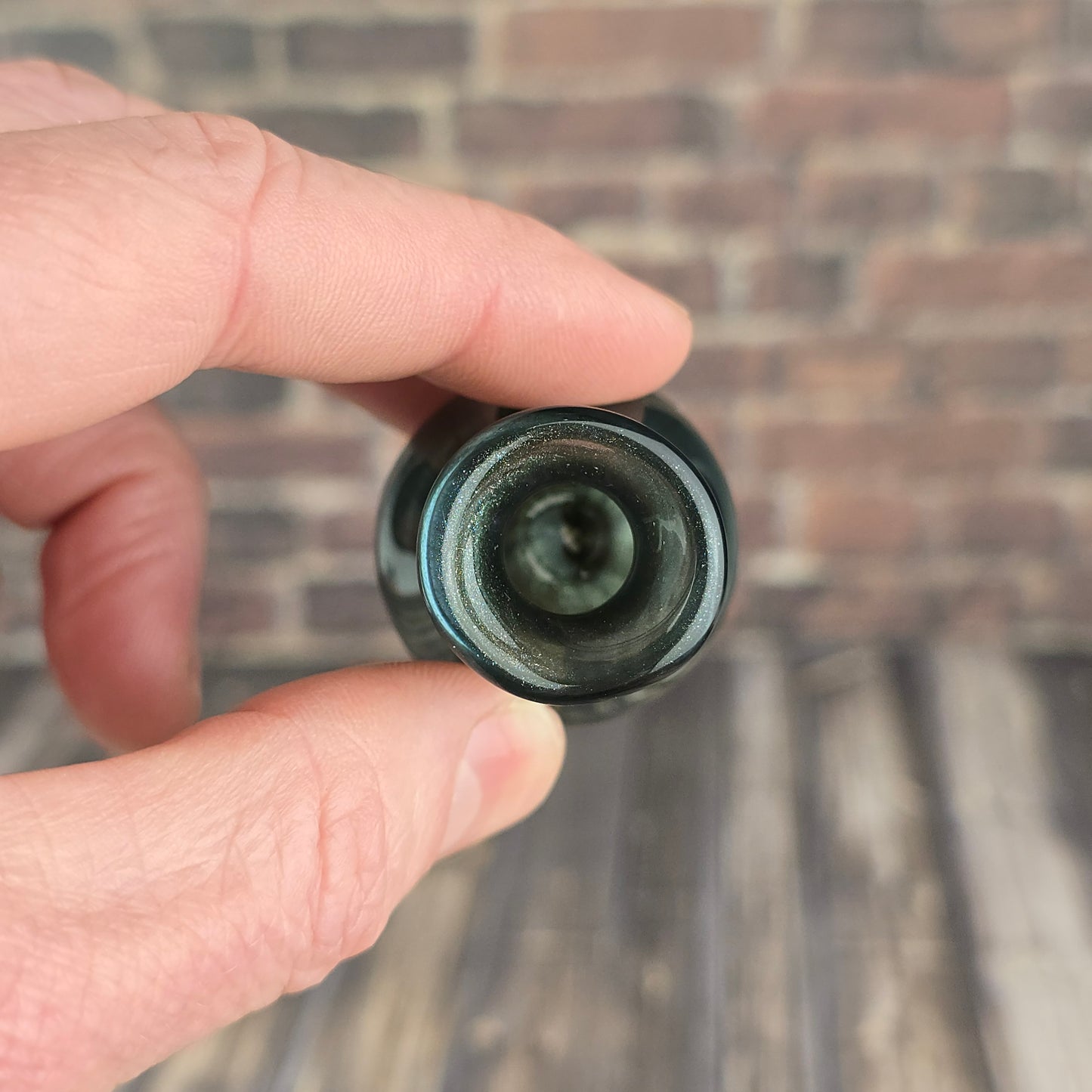 Sparkly Gray Whisker Vase #1