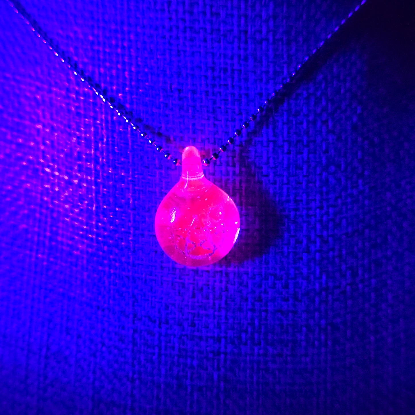 Mini Rainbow Dichro Kitty Face Pentacle: UV Lucy - Impurrrfect