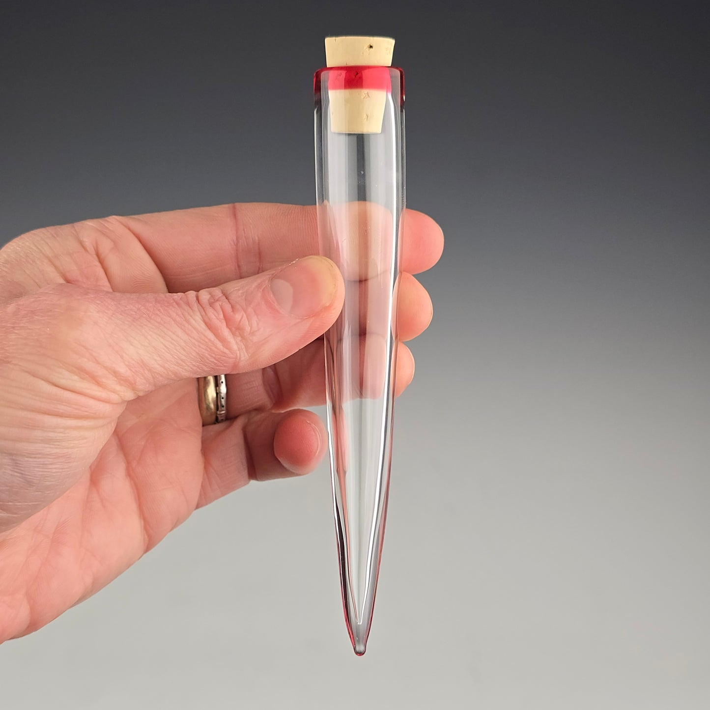 Gold Ruby Whisker Keeper: 4"