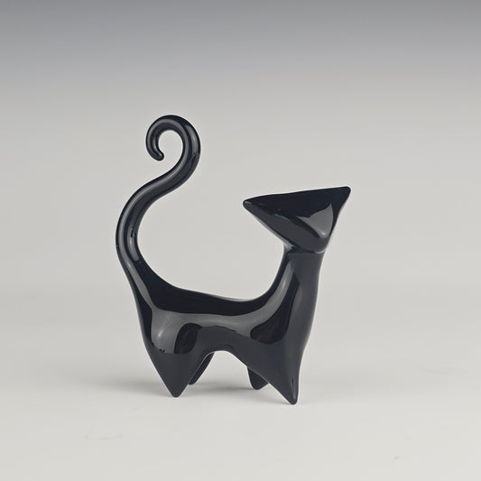 Mini Cubist Atomic Cat Sculpture