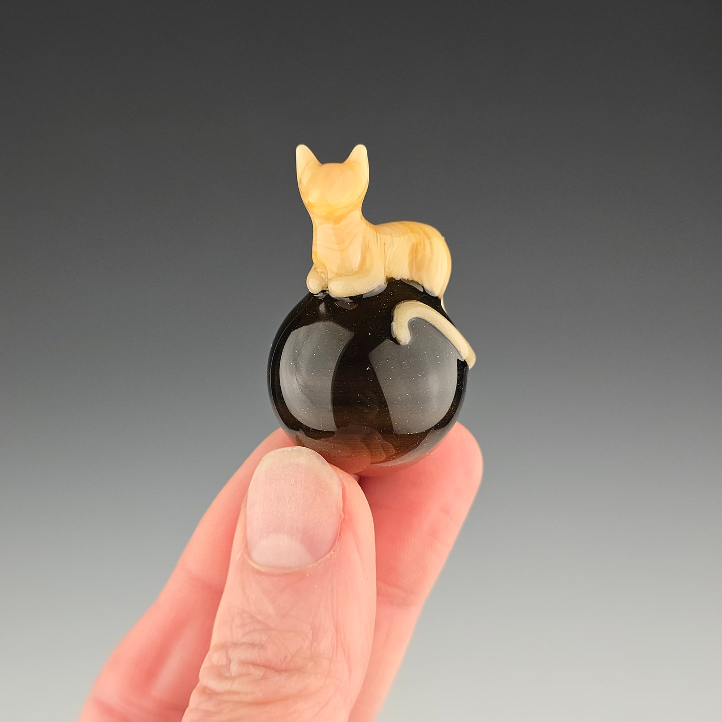 Orange Tabby Tigers Eye 25mm
