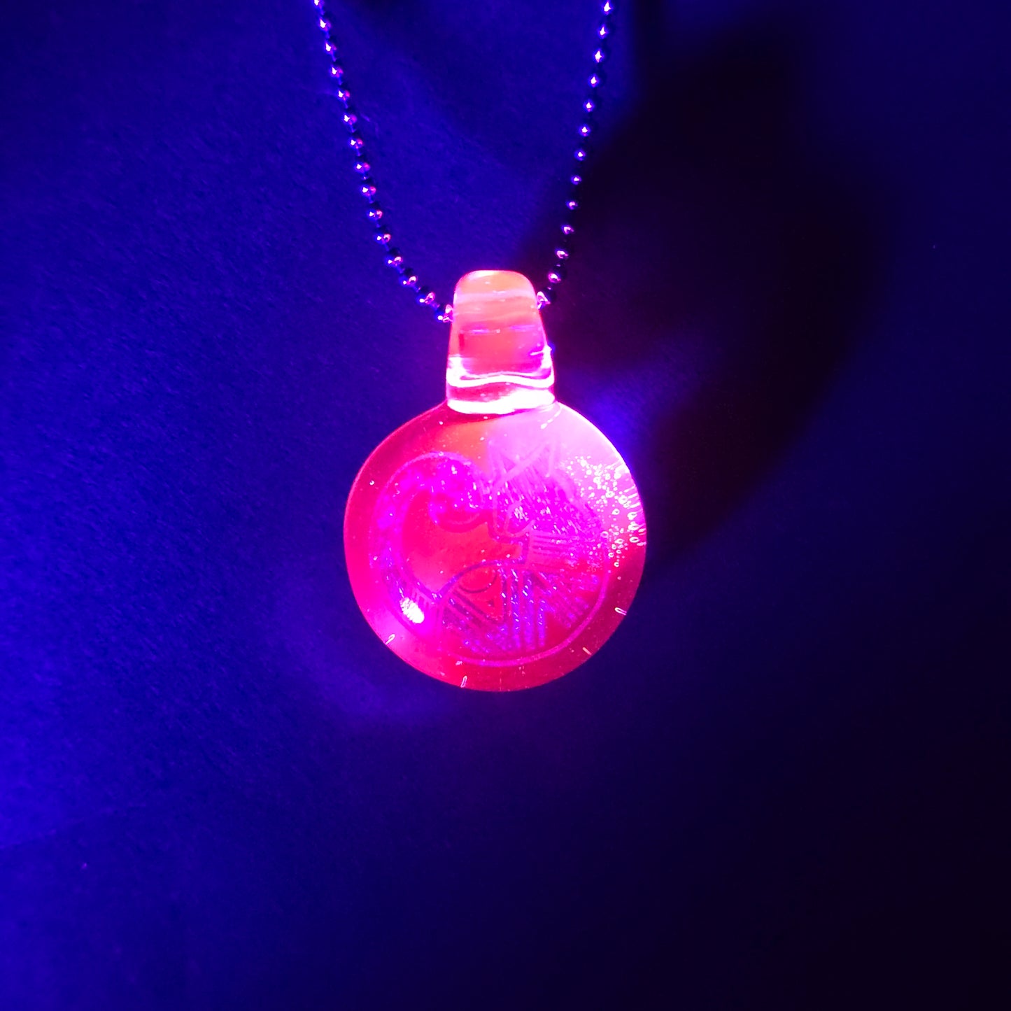 Blue & Gold Fade Dichro Aztec Kitty: UV Lucy