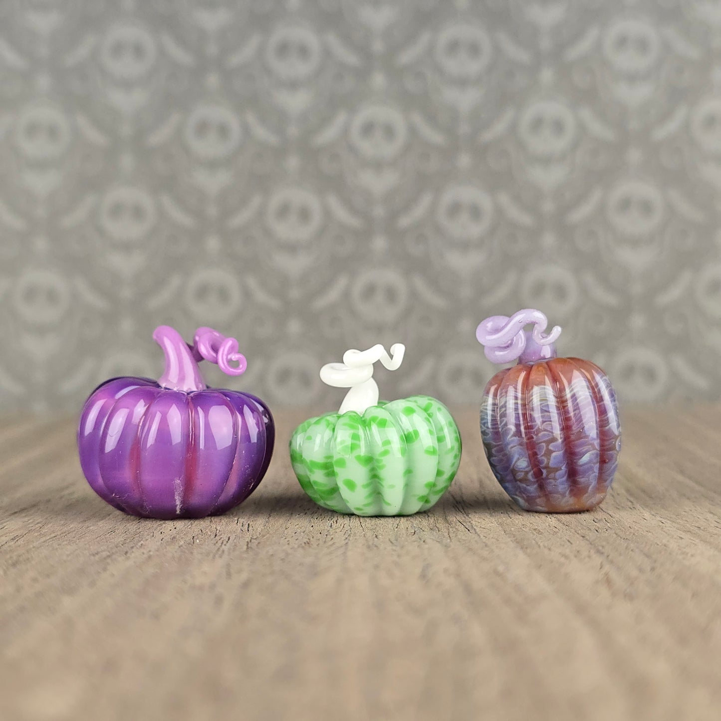 Short Pumpkin: Purples & Green