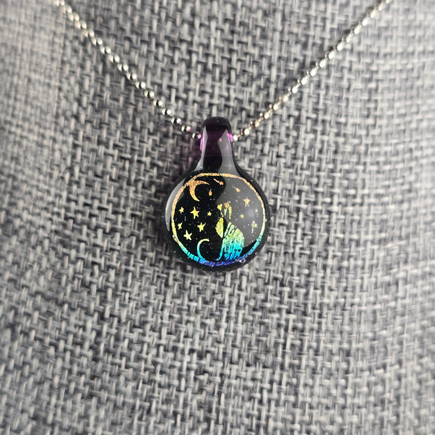 Mini Rainbow Dichro: Galaxy Amethyst  - Impurrrfect