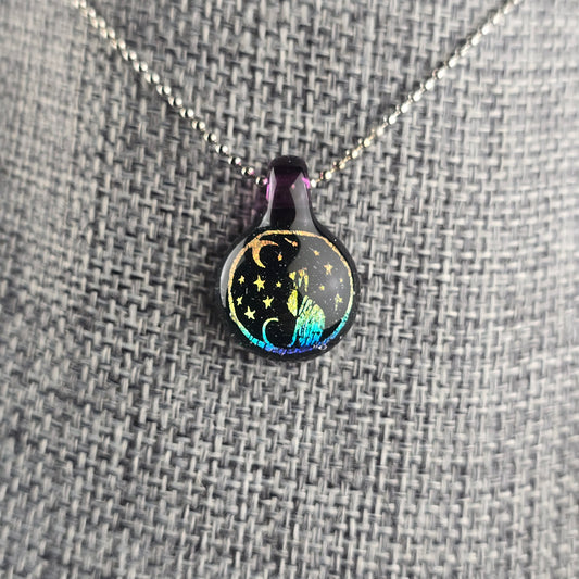 Mini Rainbow Dichro: Galaxy Amethyst  - Impurrrfect