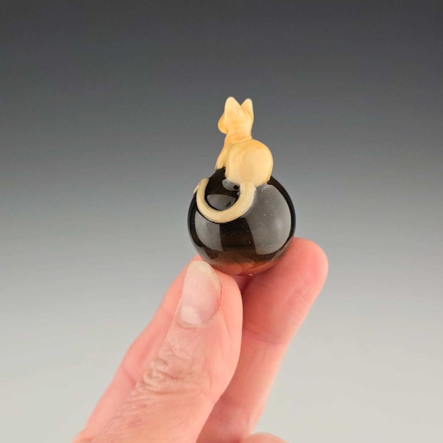 Orange Tabby Tigers Eye 25mm