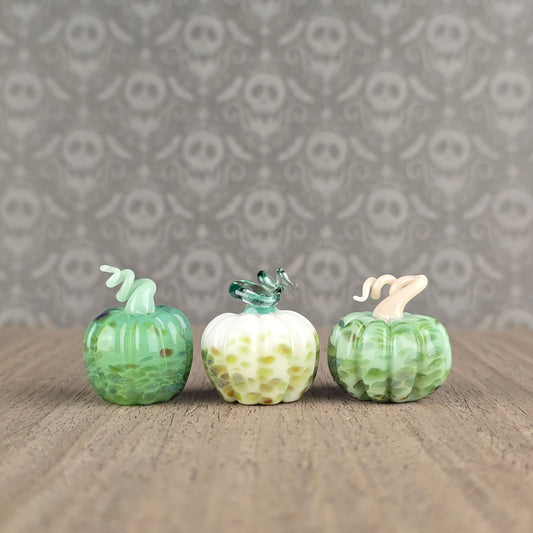 Pumpkin Trinkets: Spotted Sage & White