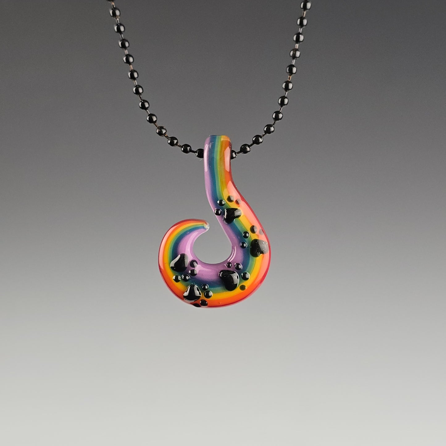 UV Rainbow Paw Print Spiral