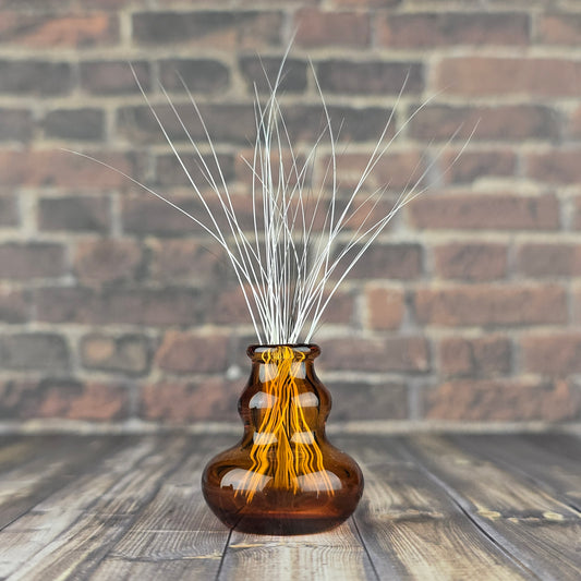 Amber Whisker Vase
