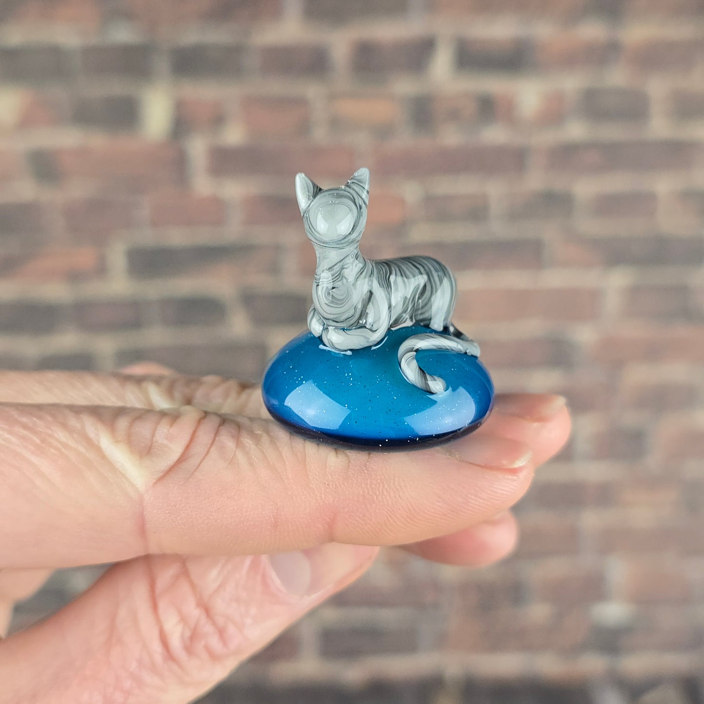 Gray Tabby Statuette