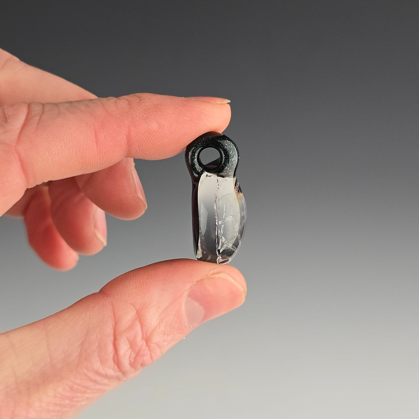 Purple Dichro Kitty Face Pentacle with HBL and Galaxy Black