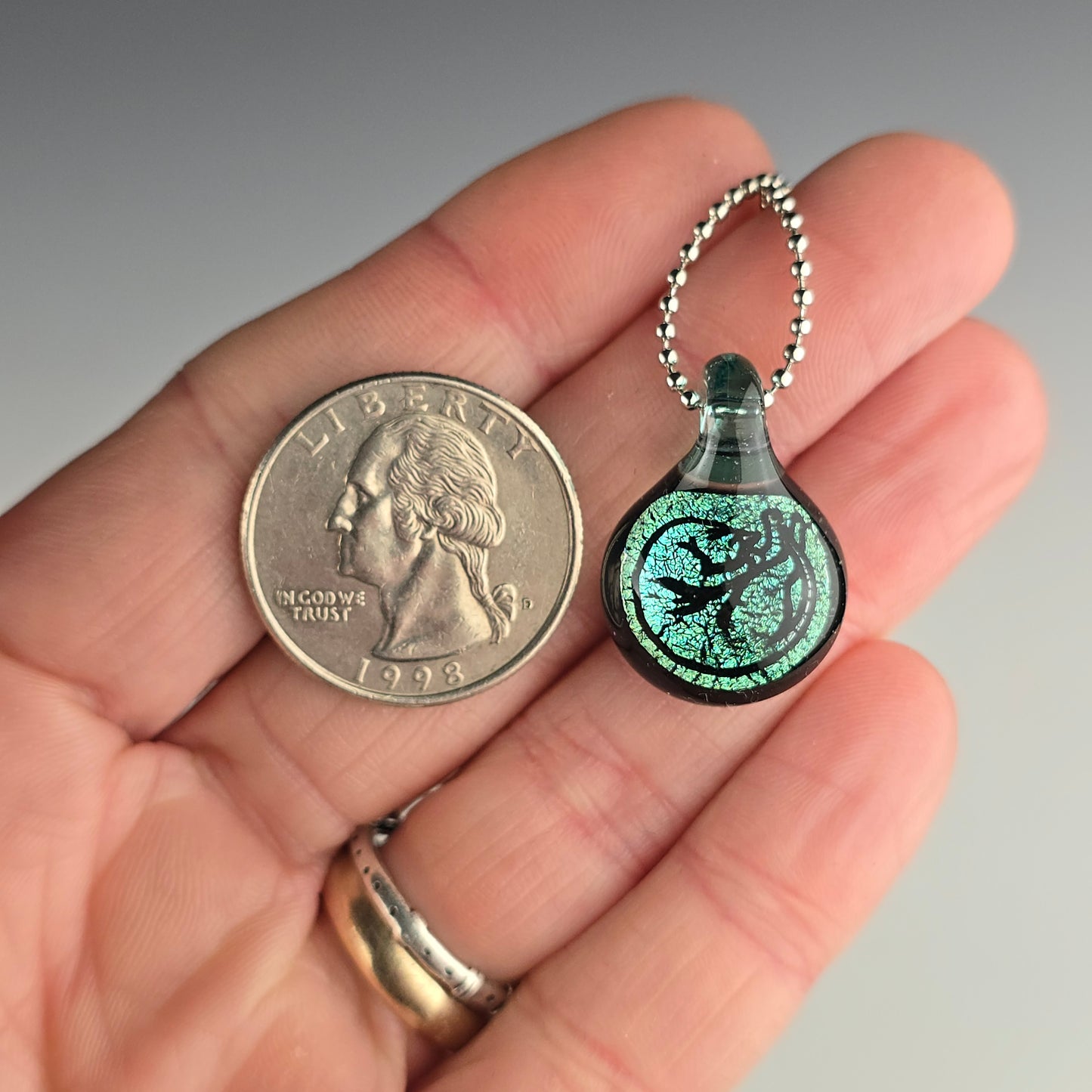 Mini Green Dichro: Shrimpin' Kitty