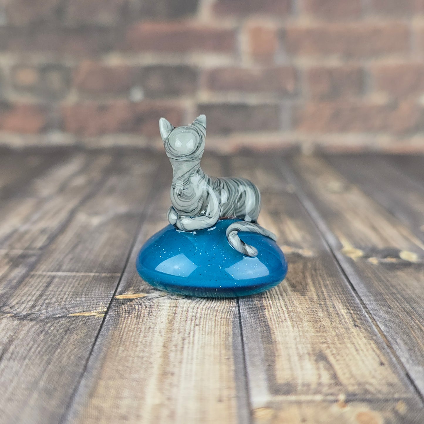 Gray Tabby Statuette
