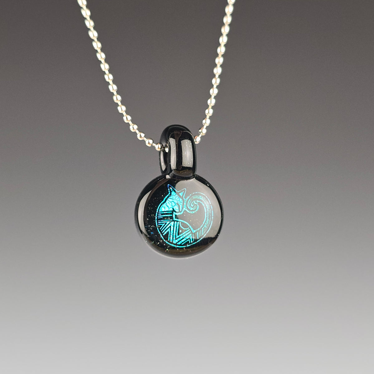 Mini Blue Dichro Aztec: Galaxy Black