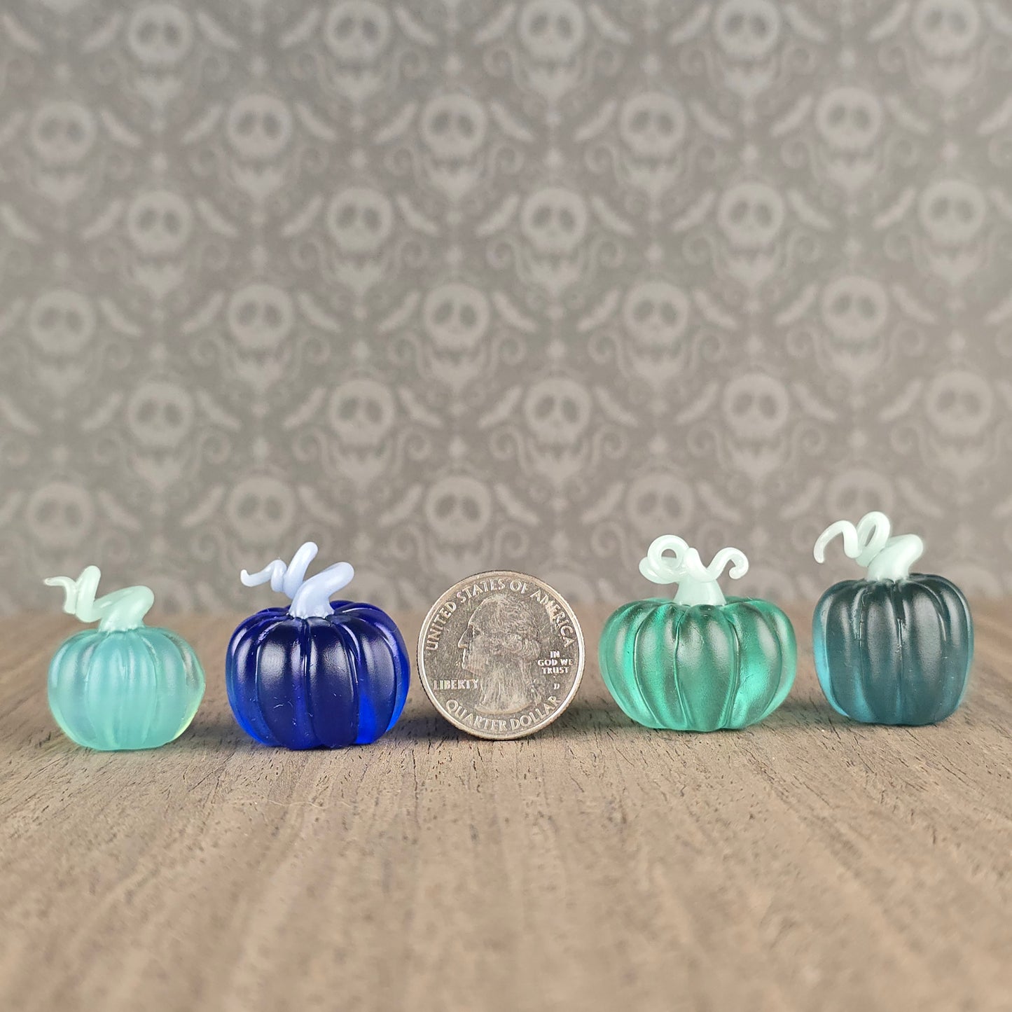 Frosted Pumpkin Trinkets: Blues & Greens