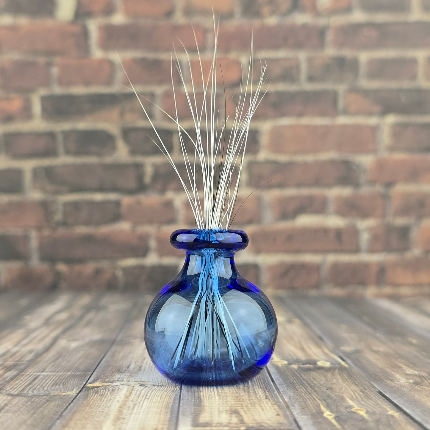 Cobalt Whisker Vase #3