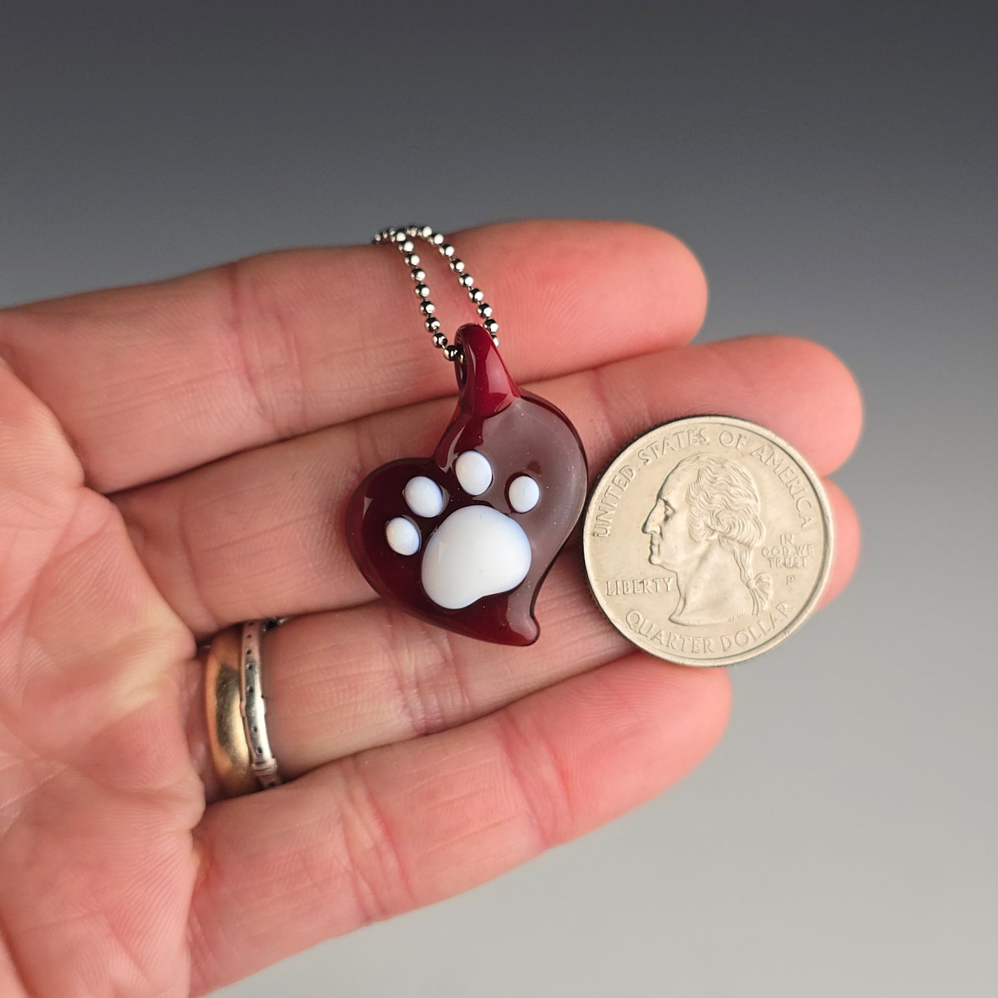 Ruby Slippers Heart w/Paw