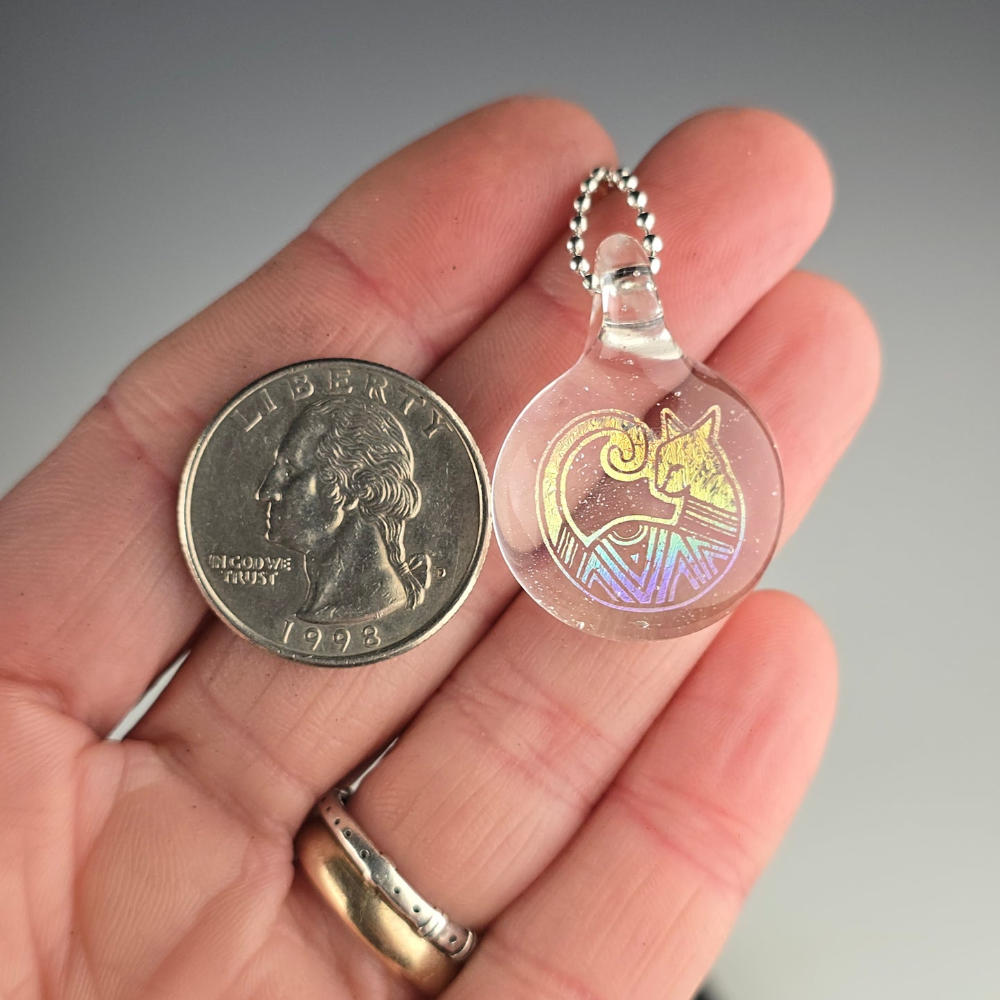 Rainbow Dichro Aztec Kitty: UV Lucy